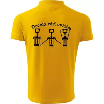 Pánská košile Docela rád cvičím - Polokošile pánská Pique Polo 203 - 2XL ( Žlutá )