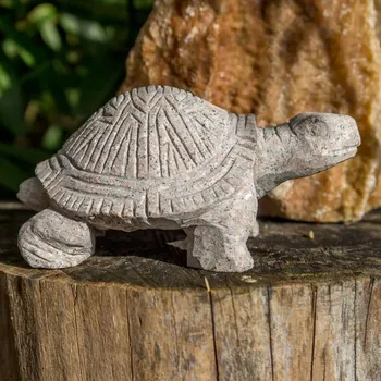 Zahradní dekorace Kameny.cz Želva větší (žula) z přírodního kamene Vybere si barevnost: Růžovošedá žula