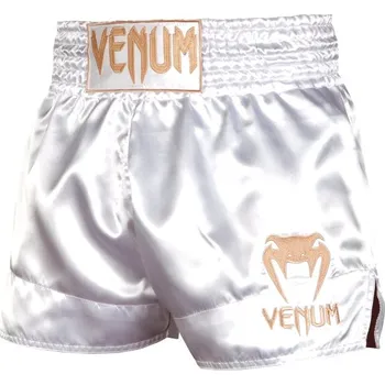 Pánské legíny Venum Classic Muay Thai Shorts - White/Gold Velikost: XL