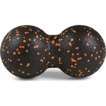 Masážní pěnové dvojmíčky - černo-oranžový - 12 x 24 cm
