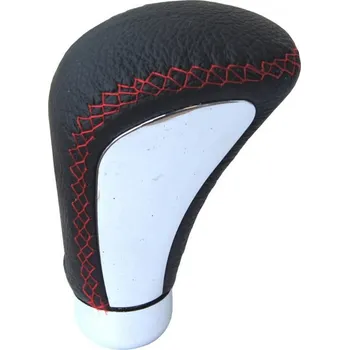 Hlavice řadicí páky Hlavice řadící páky - černá s červeným švem 21.