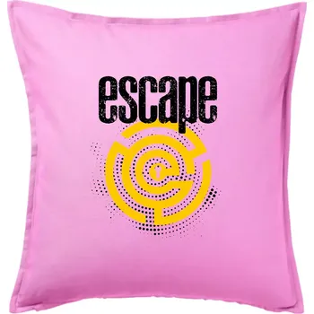 Polštář Escape labyrint - Polštář 50x50 - 50x50 - Pouze potah ( Růžová )