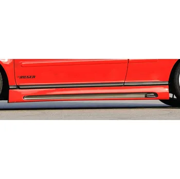 PC tuning Rieger boční práh mont. strana levá pro Volkswagen Golf 3 3-dvéř., 5-dvéř., combi, kabriolet, plast ABS s povrchovou úpravou Carbon-Look, s prolisem a výřezem