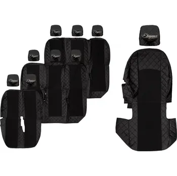 Ochranný autopotah Potahy sedadel (9) - Elegance Q, RENAULT TRAFIC III (03.2014-12.2023) - 9místná verze