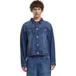 Build Your Brand Pánská džínová bunda BY312 New Mid Blue Washed S