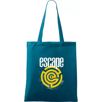 Escape labyrint - Taška bavlněná - 42 x 38 cm ( Petrolejová )