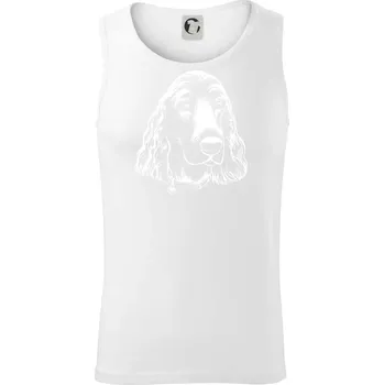 Kokršpaněl - hlava kreslená - Tílko pánské Core - M ( Bílá )