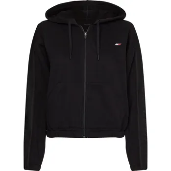 Dámská mikina Dámská tenisová mikina Tommy Hilfiger Relaxed Branded Zip Up - black Černý (L)