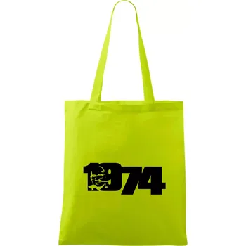 Husákovo dítě - 1974 - Taška bavlněná - 42 x 38 cm ( Limetková )