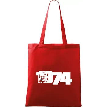 Husákovo dítě - 1974 - Taška bavlněná - 42 x 38 cm ( Červená )