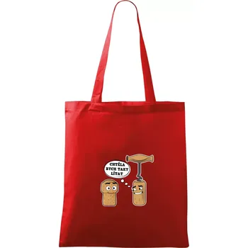 Zátka - chtěla bych taky lítat - Taška bavlněná - 42 x 38 cm ( Červená )