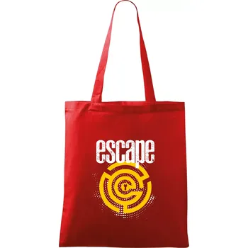 Nákupní taška Escape labyrint - Taška bavlněná - 42 x 38 cm ( Červená )
