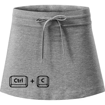 Dámská sukně Máma CTRL + C - Sportovní sukně - two in one - M ( Tmavě šedý melír )