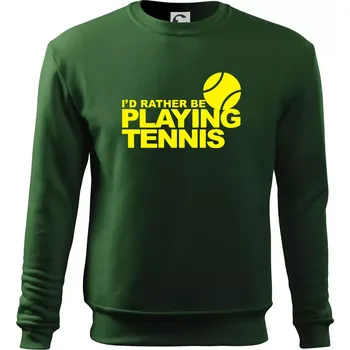 Chlapecké tričko Playing tennis - Mikina Essential dětská - 146 cm/10 let ( Lahvově zelená )