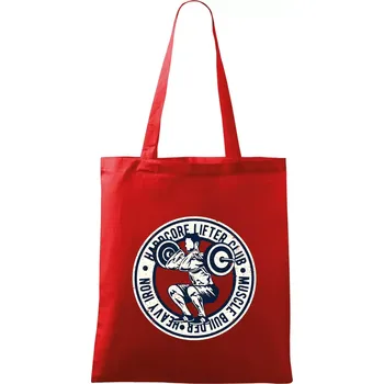 Nákupní taška Hardcore Lifter heavy iron - Taška bavlněná - 42 x 38 cm ( Červená )