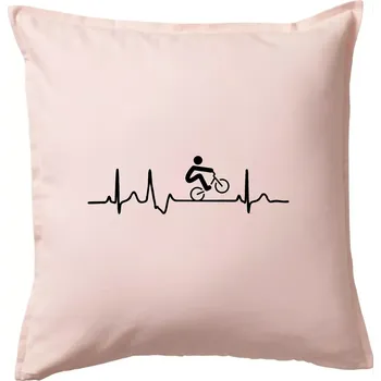 Polštář EKG BMX kolo - Polštář 50x50 - 50x50 - Pouze potah ( Světle růžová )