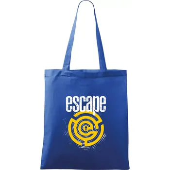 Nákupní taška Escape labyrint - Taška bavlněná - 42 x 38 cm ( Královská modrá )