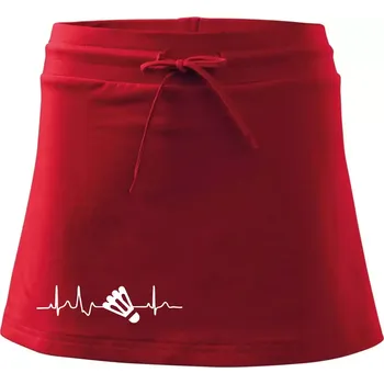 Dámská sukně EKG Badminton košík - Sportovní sukně - two in one - S ( Červená )