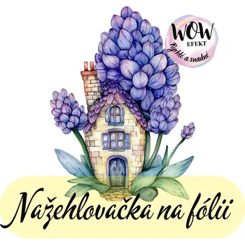 Nažehlovačky na fólii Nažehlovačka na fólii, Květinový domeček 4 , 13,5x10,1 cm /ks