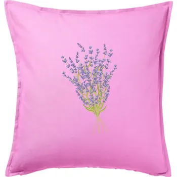 Polštář Levandule kreslená - Polštář 50x50 - 50x50 - Pouze potah ( Růžová )