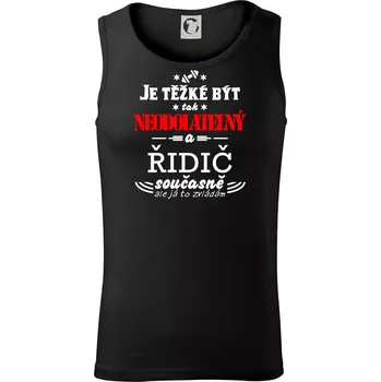 Pánské termoprádlo Je těžké být neodolatelný řidič - Tílko pánské Core - M ( Černá )