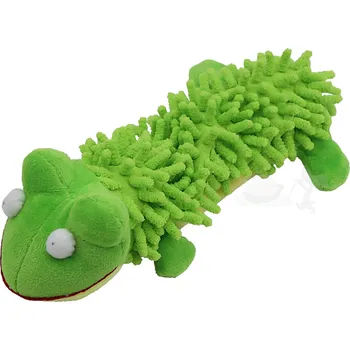 Hračka pro psa UNIQ PETS střapatá žába pískací 24,5x12cm