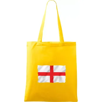 Nákupní taška Anglická vlajka vlající - Taška bavlněná - 42 x 38 cm ( Žlutá )