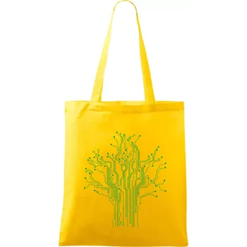 Tištěný spoj strom - Taška bavlněná - 42 x 38 cm ( Žlutá )