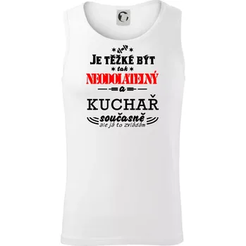 Je těžké být neodolatelný kuchař - Tílko pánské Core - S ( Bílá )