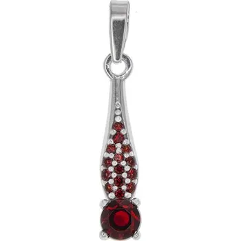 Přívěsek Český granát přívěsek stříbrný 141516