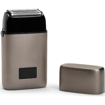 Holicí strojek Caliber MOAB Metal Triple Foil Shaver - profesionální tříplanžetový holicí strojek + stlačený vzduch, 400ml