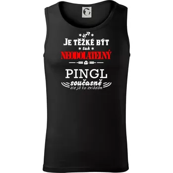 Pánské termoprádlo Je těžké být neodolatelný pingl - Tílko pánské Core - 2XL ( Černá )