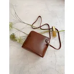 Malá dámská kožená kabelka 133 hnědá, IL GIGLIO