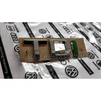 Polep vozidla 3D emblém - TDI zelené pro rok 13-