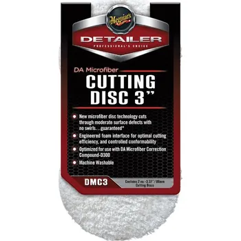Meguiar's DA Microfiber Cutting Disc 3" - lešticí mikrovláknový kotouč, 3palcový (2 kusy)
