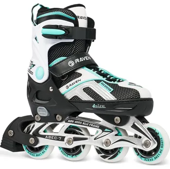 Kolečkové brusle RAVEN Nastavitelné inline brusle Raven Pulse 40/43 ZELENÁ|ČERNÁ