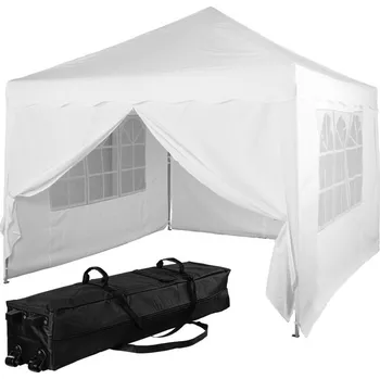 Zahradní stan INSTENT Zahradní párty stan 3 x 3 m, bílá + 4 bočnice