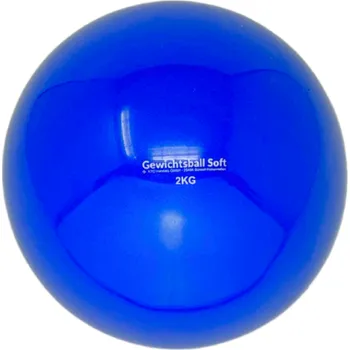 Gumový zátěžový míč - modrý 2kg