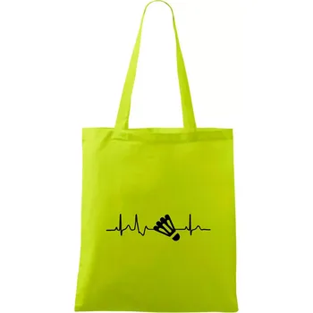 EKG Badminton košík - Taška bavlněná - 42 x 38 cm ( Limetková )