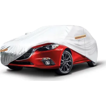 Plachta na motorové vozidlo Autoplachta, plachta na auto - velikost L 480x180x120 stříbrná