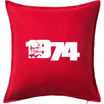 Polštář Husákovo dítě - 1974 - Polštář 50x50 - 50x50 - Pouze potah ( Červená )