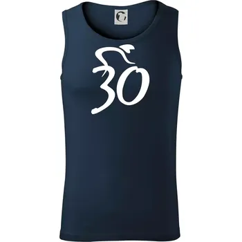 Cyklista slaví třicítku (30) - Tílko pánské Core - XL ( Námořní modrá (velmi tmavá - téměř černá) )
