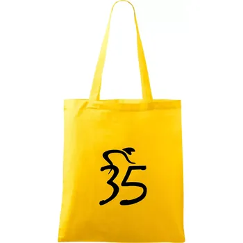 Nákupní taška Cyklista slaví pětatřicítku (35) - Taška bavlněná - 42 x 38 cm ( Žlutá )