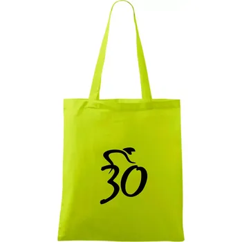 Cyklista slaví třicítku (30) - Taška bavlněná - 42 x 38 cm ( Limetková )