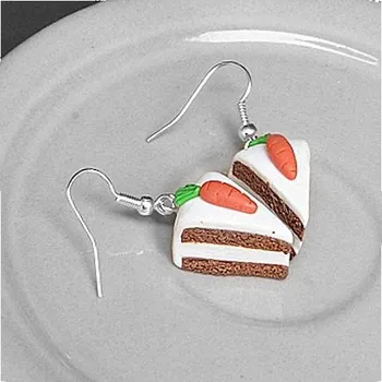 Náušnice CircusMind Sladké náušnice Fimo - mrkvové dortíky S3756
