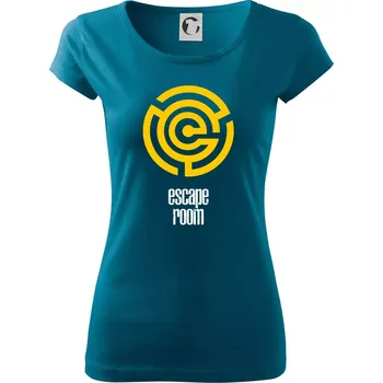Escape room labyrint - Dámské triko Pure - XS ( Petrolejová )