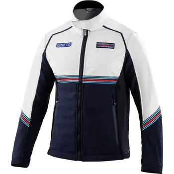 Pánská softshellová bunda Sparco softshell bunda Martini Racing, barva: modro-bílá