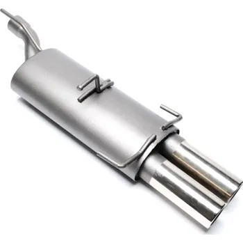 Zadní díl výfuku TA Technix sportovní výfuk - Opel Astra F hatchback 3/5dvéř. (91-98), 2x 76 mm rovná nerezová koncovka s pertlem