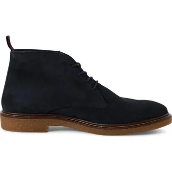 Pánské polobotky Pánské modré kotníkové boty s kontrastní podrážkou Marco Tozzi Velikost: 46
