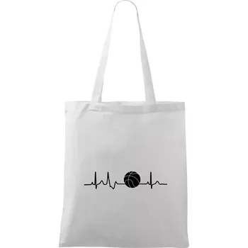 EKG basketbal míč - Taška bavlněná - 42 x 38 cm ( Bílá )